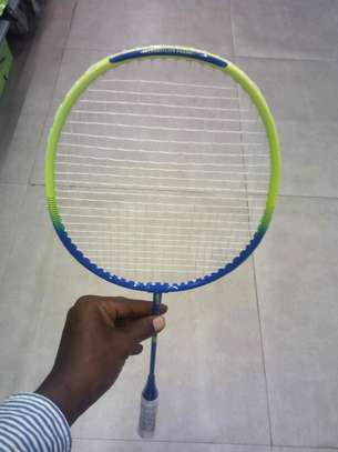 Junior badminton racket intermediate player green blue image 2