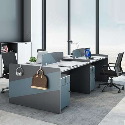Workstations: Four Way Modern Office Workstations image 3