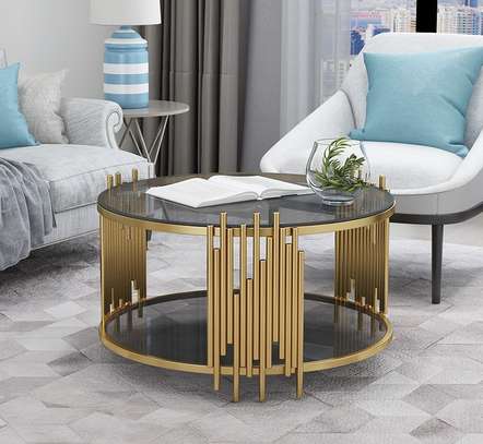 Round Stainless Steel  Table Coffee image 5