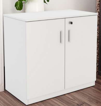 Office cabinet: Modern White Office Filing Cupboard image 3