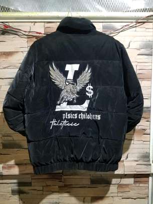 Quality unisex casual leather jacket image 1
