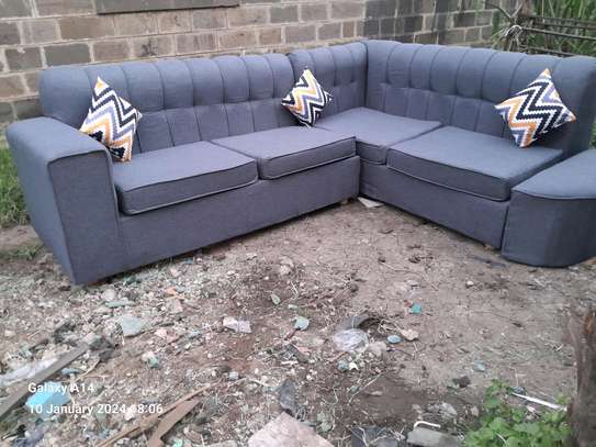 Corner grey 6seater sofa set on sale image 1