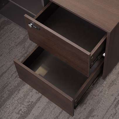 Office Desk: 1.4m Executive Gray Desks image 2