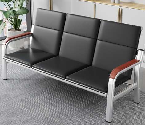 Office Sofa:  Steel Frame Padded Office Sofa image 4