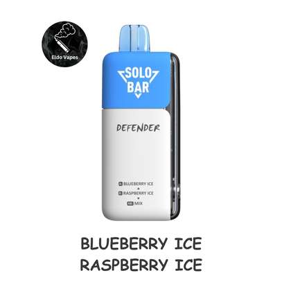 SOLOBAR DEFENDER 40K Puffs Vape Blueberry Ice+Raspberry Ice image 3
