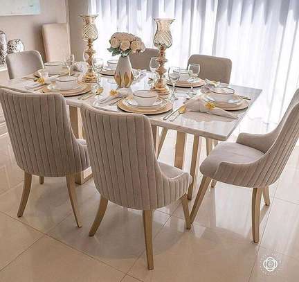 Modern dining set ith 6 chairs image 1