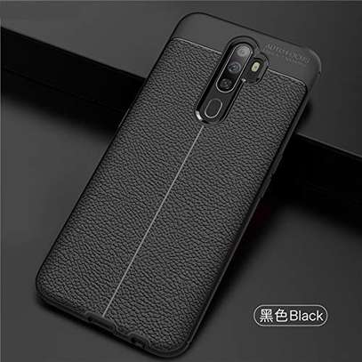 Auto Focus Leather Pattern Soft TPU Back Case Cover for Oppo A5 2020/A9 2020 image 3