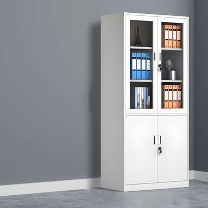 2-Door Metal Storage Office Cabinet image 1