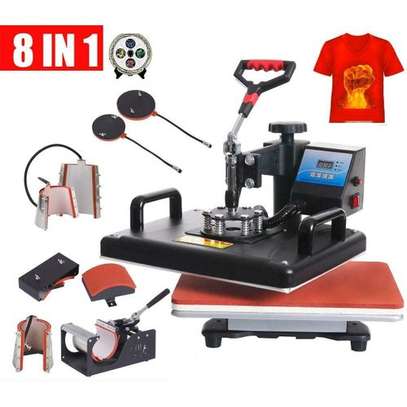8in1 Combo Heat Press Machine Sublimation Printer image 1