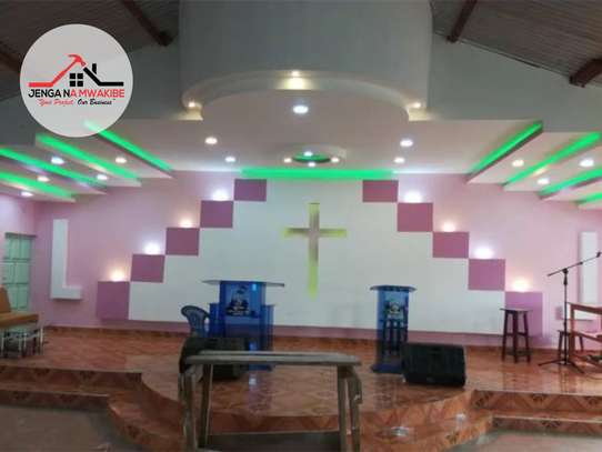 Church gypsum interior design work in Nairobi Kenya image 4