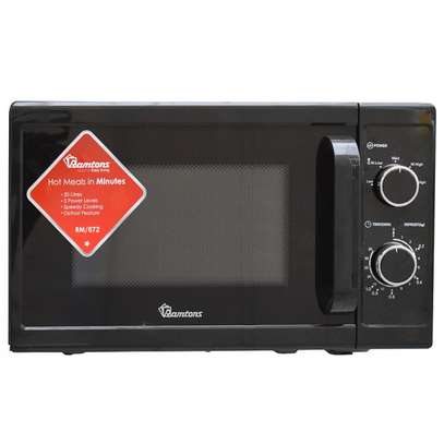 20 LITERS MANUAL MICROWAVE BLACK- RM/672 image 1