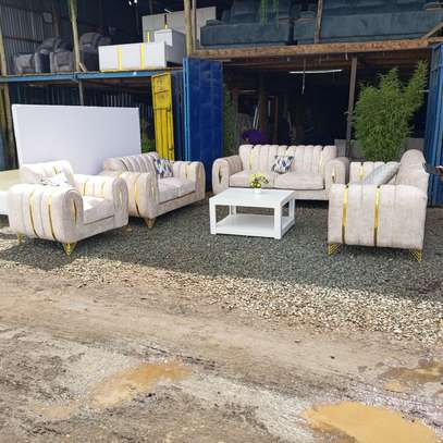 7 seater 3,2,1,1sofa with spring cushions image 3