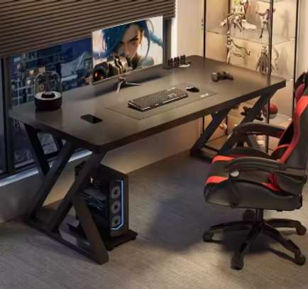 Office Desk; Custom Black Metal Leg Desk For Home Offices image 2