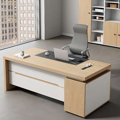 Office Desk:  Advanced 140CM Desk with 3 Drawers image 1
