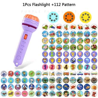 112pattern kids toy projector torch image 1