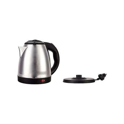 Steel Electric Kettle - 1.8 Litres - Silver & Black image 1