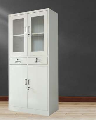 Office Cabinet: Gray  Cabinet With Adjustable Compartments image 1