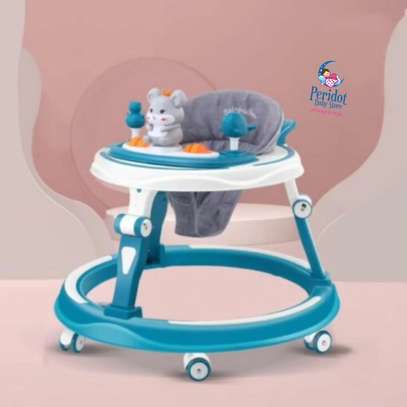 TOP 2 Height Adjustable Anti-Rollover Push Baby Walker image 2
