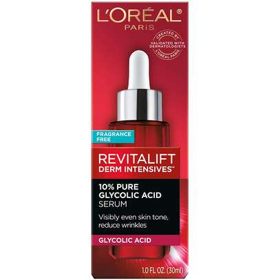L'Oreal Paris Skincare Revitalift Derm Intensives 10% Pure Glycolic Acid Serum, Even Tone, Exfoliator With Aloe, unscented, 1 Fl Oz image 2
