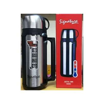 Signature 1.8L Stainless Steel Thermos Flask - Unbreakable image 1