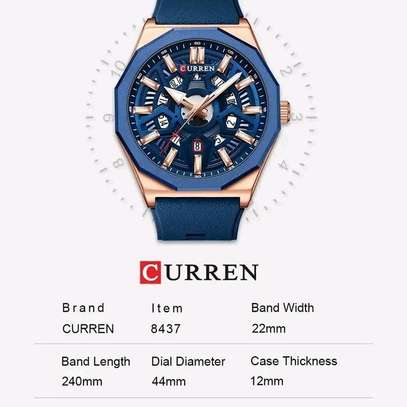 CURREN brand fashion casual silicone quartz men's watch image 1