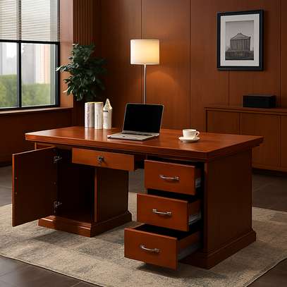 Office Desk: Executive Mahogany Office Desk image 1