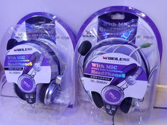 Wired Headset Headphone With Microphone image 1