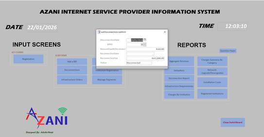 Azani ISP Information System image 8