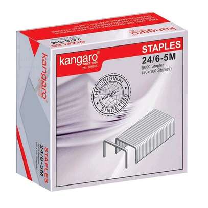 Kangaro Staples Pins 24/6-5M – 5000Pcs image 1