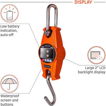Digital Professional Crane Scale Hanging 660 Lb 300 Kg with Accurate Reloading Spring Sensor for Hunting, Fishing, Farm by Modern Step image 1