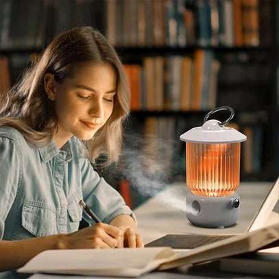 Rechargeable retro lamp with cool mist humidifier image 4