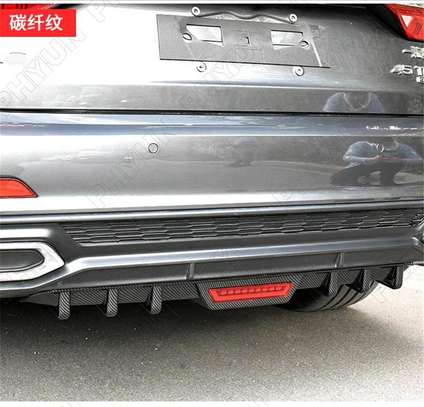 Carbon-Rear Bumper diffuser Spoiler Fiber image 3