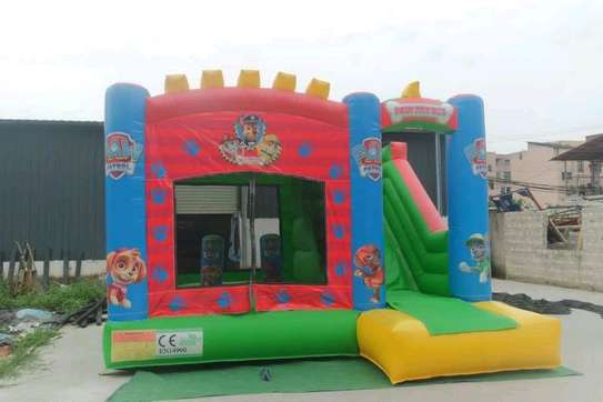 Boys' bouncing castles available for hire image 7