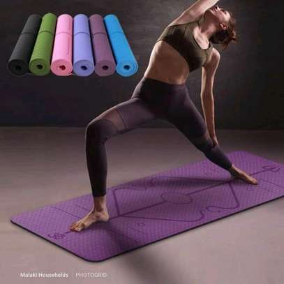 High density Yoga exercise mats (Available colours green,blue,orange&purple) image 2
