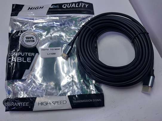 High Speed HDMI to MINI HDMI 10m Cable image 1