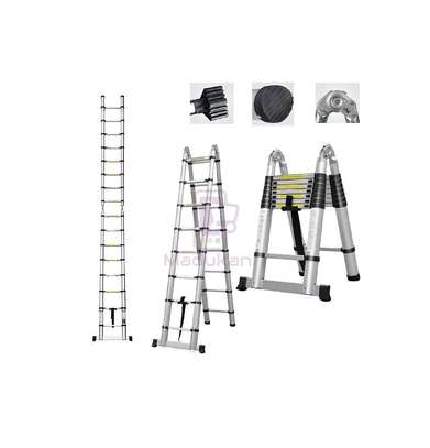 18 Steps 2.8m X 2.8m A-Shape Telescopic Aluminium Ladder image 3