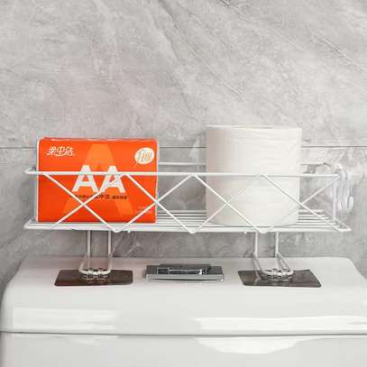 metallic toilet top organizer image 1