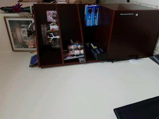 Heavy corner shelf with cabinets image 1