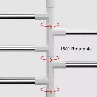 5 bar rotatable cloth hanger image 2
