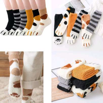 *fluffy indoor socks image 2