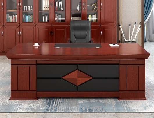 Office Desk : Office Mahogany Business Executive Desk image 11