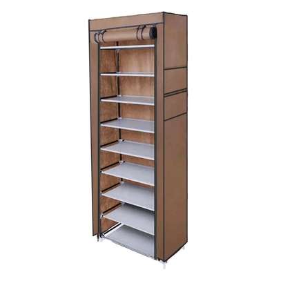 10 Tier Dustproof 27 Pairs Shoes Cabinet image 2