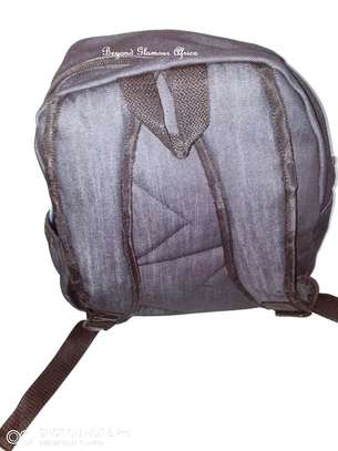 Denim Customized Laptop Backpack image 3
