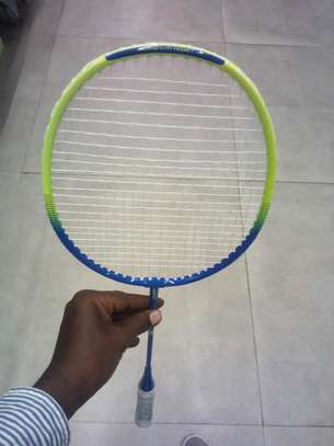Junior badminton racket intermediate player green blue image 6