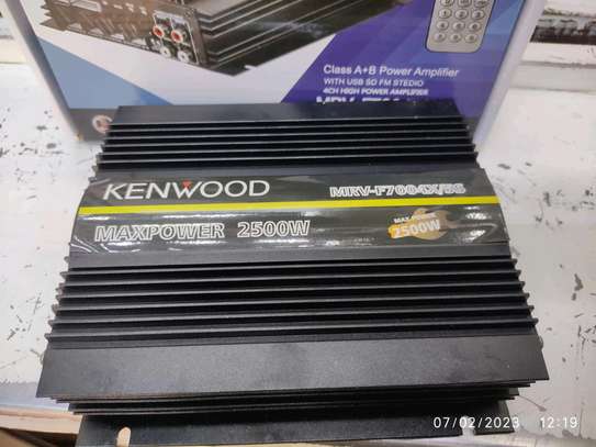 Kenwood amplifier 4 channel with fm radio image 1