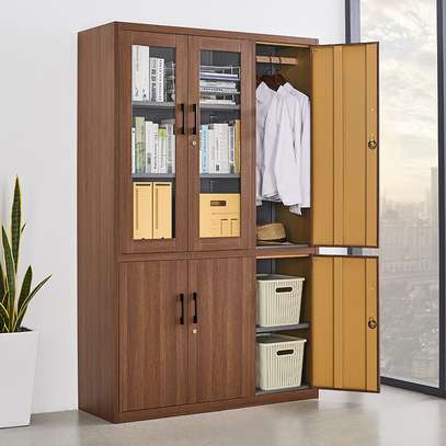 Economical Wooden Office Bookcase and Storage Cabinet image 3