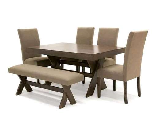 modern rectangular table dining set image 1