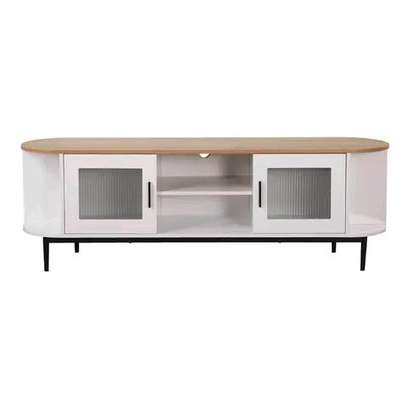 Curved tv stand image 1