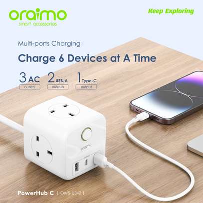 Oraimo Power Hub C 6 in1 Cube Charger image 2