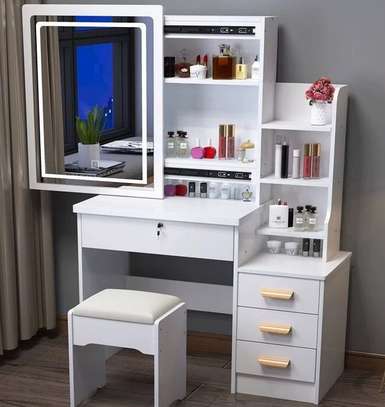 DRESSING TABLE: White Lighted Dressing Table image 2
